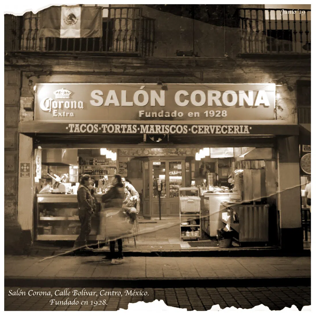 Salón Corona (Bolívar), Mexico City